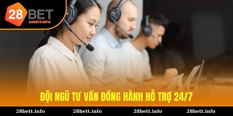 Đội ngũ tư vấn đồng hành hỗ trợ 24/7