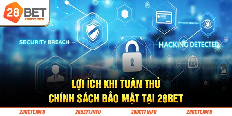 Lợi ích khi tuân thủ chính sách bảo mật tại 28BET