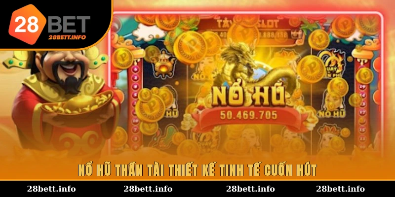 Nổ hũ Thần Tài thiết kế tinh tế cuốn hút