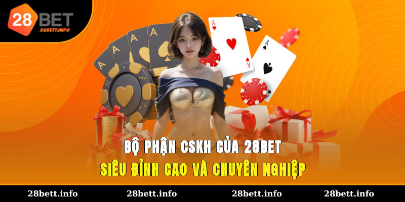 Bộ phận CSKH của 28BET siêu đỉnh cao và chuyên nghiệp